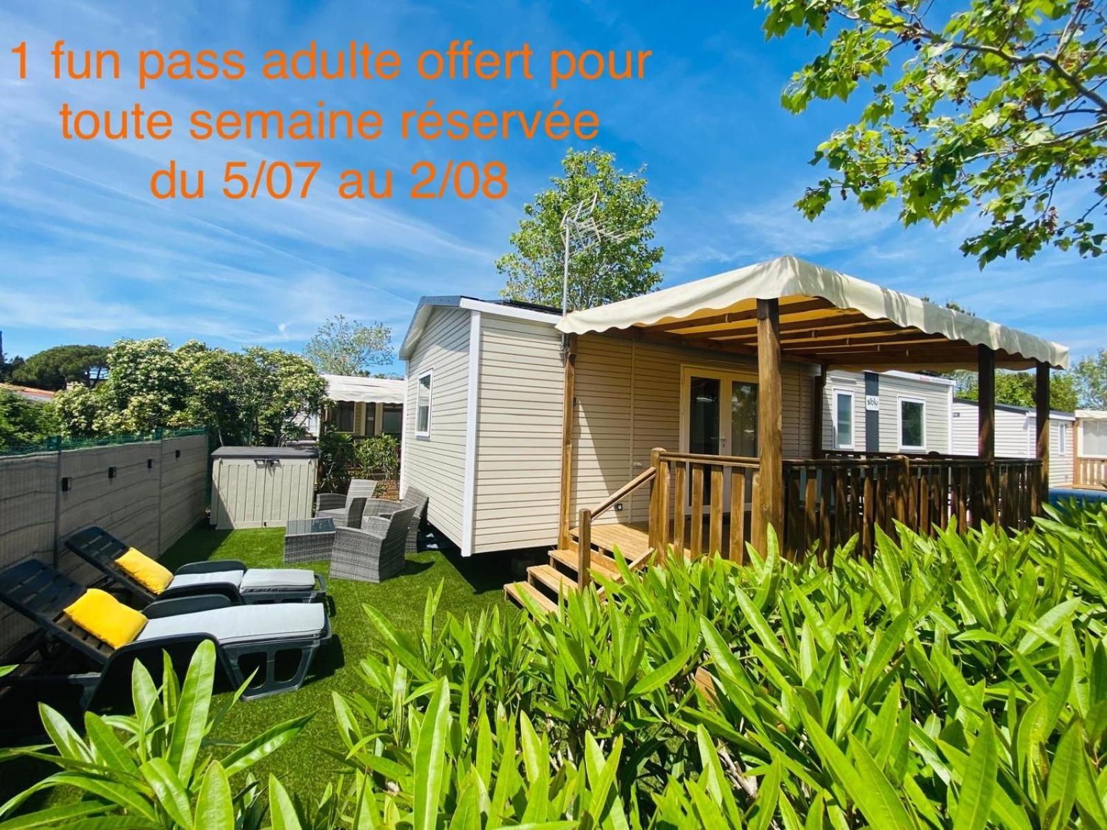 Mobil Home Familial Neuf De 2024 Pour 8 Personnes Valras-Plage Exteriér fotografie
